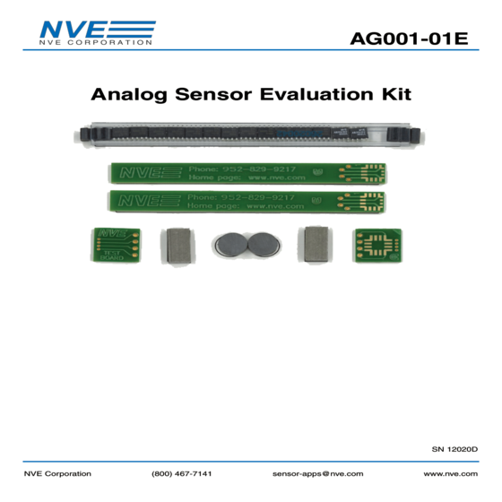 AG001-01E GMR Analog Sensor Evaluation Kit