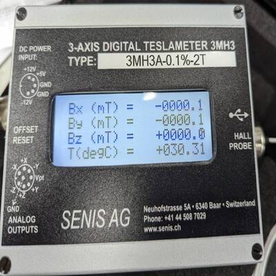 3MH3_Basic 3 Axis Magnetic Field Digital Teslameter